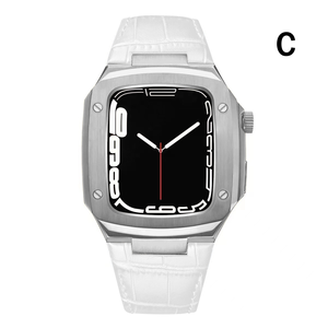 Metal <strong>Watch</strong> Strap with Upgraded Button Model Stainless Steel <strong>case</strong> Fluorine Rubber Protective Cover Shell - Product Image 2