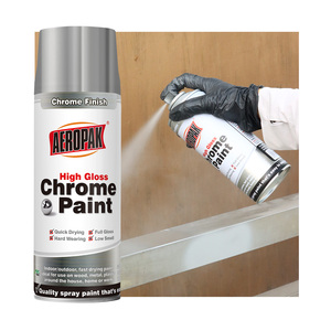 Aeropak Groothandel Oem Drogen Snel 400Ml Aerosol Kleur Acryl Spray Coating Verf Metallic Spiegel Chroom Spuitverf