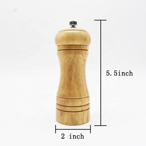 Wood Salt and Pepper Shakers Salt and Pepper Grinder Set With Adjustable Coarse <strong>Mills</strong> - Product Image 2