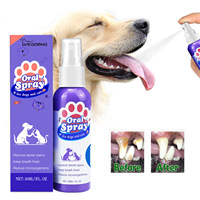Spray Bucal para Mascotas YEGBONG, Perros y Gatos, Refresca el Aliento, Elimina las Manchas Dentales, Reduce la Placa y el Sarro, 30 ml, Cuidado Bucal sin Cepillado, Aroma Fresco
