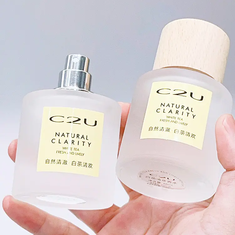 Brand Perfume Perfume 48ml White Tea Fresh and Lively Eau De Parfum Lasting Fragrance Aromatic Woody for Man and Women Spray C2U