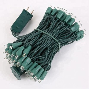 أضواء خيطية مخروطية صغيرة بزاوية واسعة 5 مم 50 لمبة LED لتزيين شجرة عيد الميلاد في الهواء الطلق - Product Image 1