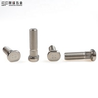 Vis à tête ovale moletée en acier au carbone nickelé, grade 10.9, M8, non standard, pour accouplement d'échafaudage