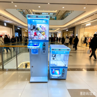 Mini machine à griffes, jeu d'arcade à monnayeur, grue de jeu en acier inoxydable, distributeur de peluches, multilingue, sans fil