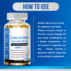 Ottimale forza ossea liquido calcio magnesio zinco Softgels integratore per adulti con facile assorbimento - Product Image 3