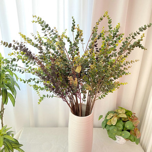 Longue branche rétro arrangement de fleurs décoration de la maison table à manger arrangement de fleurs simulation décoration plantes vertes - Product Image 4