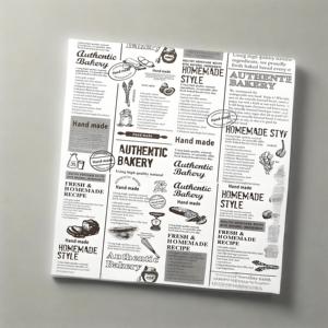 Customized Logo Grease Proof <b>Paper</b> <b>Sheet</b> Food <b>Wrapping</b> <b>Paper</b> for Burger Sandwich Street Food Fries Crisps - Product Image 1