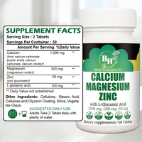 Supplément de comprimés de calcium, magnésium et zinc pour aider à maintenir la santé des os et renforcer l'immunité OEM