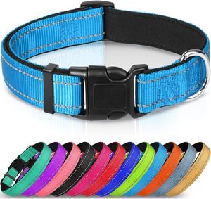 Venta al por mayor <span class=keywords><strong>Collar</strong></span> de perro reflectante de nylon <span class=keywords><strong>Collar</strong></span> de mascota ajustable colorido para perros gigantes medianos y grandes - Product Image 3