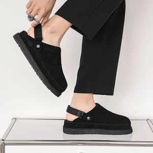 <span class=keywords><strong>Sandales</strong></span> d'hiver confortables en peau de mouton à semelle épaisse <span class=keywords><strong>UGG</strong></span>, vente en gros d'usine, haute qualité, pour couple - Product Image 4