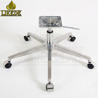 Chaise de bureau de direction en aluminium réglable en hauteur de 5 pieds avec roulettes