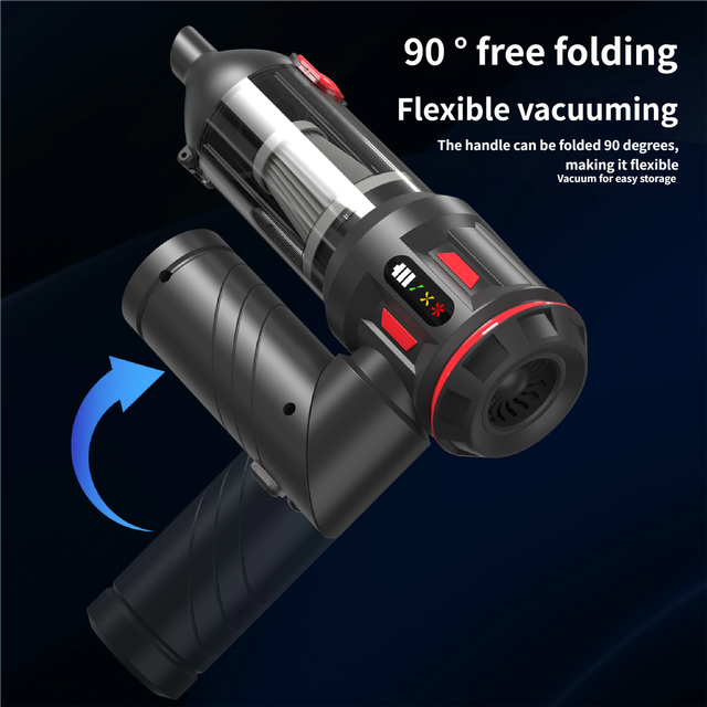 Foldable Car Vacuum Cleaner 2026 Brushless Motor Mini Wireless With Air Blower Function Wireless Handheld Car Vacuum Cleaner