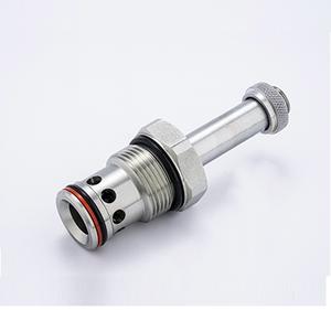 Válvula de cartucho de fluido de aceite hidráulico atornillable tipo Válvula de resorte pilotada normalmente cerrada de 2 posiciones operada por solenoide de 2 vías y 2 vías - Product Image 1