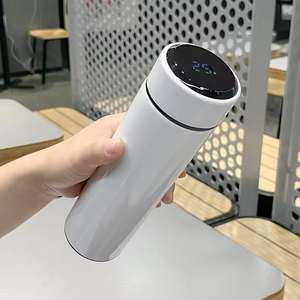 LED Smart Temperature Display Double-wall Vacuum <b>Flask</b> - Red 500ml Stainless Steel <b>Insulated</b> Bottle for Office Custom Logo - Product Image 3