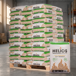 Granulés de bois de haute qualité, briquettes de biomasse, charbon blanc, haute valeur calorifique, sacs de 15 kg, 6-8 mm, 200J, 99% de cendres, BH pour barbecue, en vente - Product Image 2