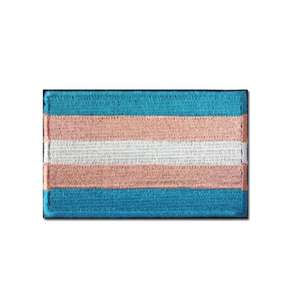 Patch Ricamata con Bandiera LGBT e Transgender, Badge con Velcro per Orgoglio Gay - Product Image 1