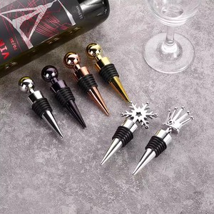 <b>Wine</b> Stopper Alloy Conical With Silicone Seal Creative Design For Bottle Sealing - Product Image 1