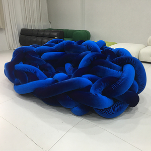 2024 caliente Python sofá Alien moderno Casual enredado tejido a mano sala de estar tela <span class=keywords><strong>Netflix</strong></span> creativo modelo de diseñador personalizado - Product Image 5