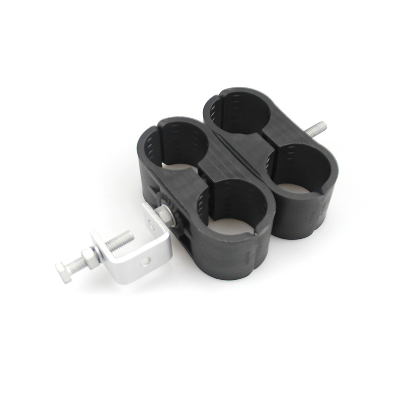 1-5/8" Double Type Coax Block Cable Clamp 4 Stacks Feeder Clamp 1 5 8