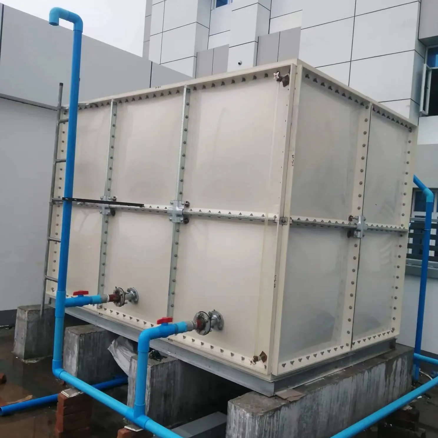 WRAS Approved 1.22x1.22m Panel Installed with Panels GRP Panel Water Storage Tank Water Tanks in Indonesia Hot Pressed Moulding