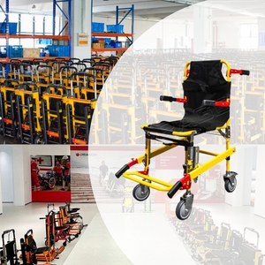 Evacuatie stoelbrancard voor trappen en smalle ruimtes, 150 kg draagvermogen, lichtgewicht aluminium, opvouwbaar. - Product Image 1
