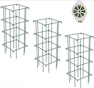 Metal iron wire Plant Prop support tomato cages for Eggplants Cucumber Climbing Plants Vegetables Flowers