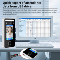 4.3 pouces tactile dynamique reconnaissance faciale contrôle d'accès caméra HD temps de présence carte RFID temps de présence horloge Terminal