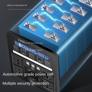 Fuente de Alimentación Móvil MPPT de 220v para Exteriores, Batería de Gran Capacidad para Viajes en Auto, Campismo, Uso Doméstico, Onda Sinusoidal Pura de Alta Pureza T-1688 - Product Image 4