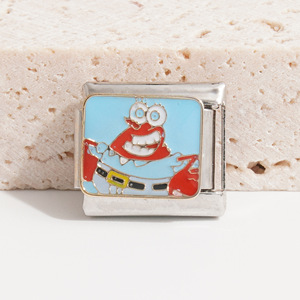 SpongeBob SquarePants Modular <b>Bracelet</b> Stainless Steel Cartoon Links Unisex Jewelry Gift <b>Set</b> - Product Image 3