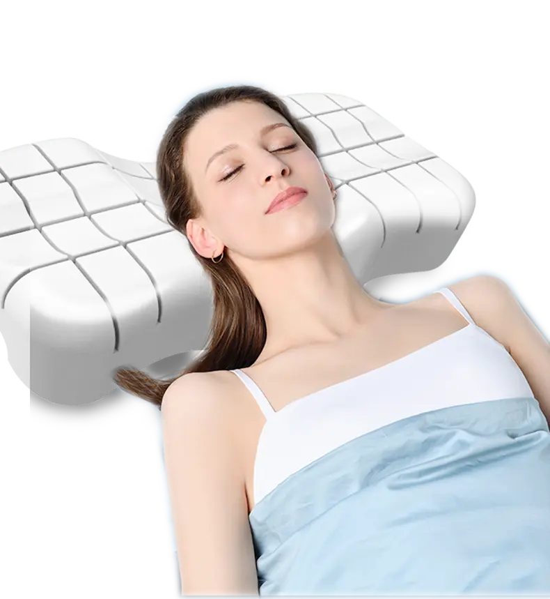 人気の頸部鎮痛整形外科用低反発ジェルクールコンフォートアジャスタブル枕深センカスタマイズマッサージ枕ニット