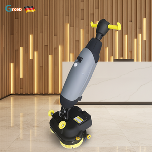 GS03 Commercial Manual <b>Walk</b>-Behind Cleaning Mini Scrubber Dryer Floor Cleaning <b>Machine</b> 110/220V Tiles Floor Scrubber Side Brush - Product Image 3