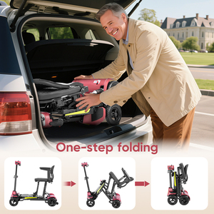 <span class=keywords><strong>Scooter</strong></span> Per Disabili Elettriic a 4 Ruote T300C 13kg <span class=keywords><strong>Scooter</strong></span> de mobilité pour handicapés Pieghevole Batterie 10AH15AH - Product Image 4