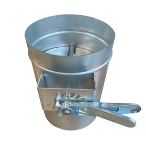 HVAC-Nuevo amortiguador de conducto de aire de acero galvanizado, manual, redondo, control de volumen, venta de fábrica - Product Image 1