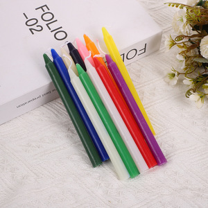 Paquete de 12 Velas Cónicas Coloridas, Velas Largas Personalizadas para Iluminación del Hogar, Decoración de Cenas Románticas y Cortes de Energía - Product Image 1