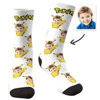 Chaussettes personnalisées avec impression photo amusante et design personnalisé sur le bas - Chaussettes antidérapantes populaires au printemps