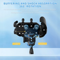 Accessoires pour moto, support de téléphone anti-choc pour scooter électrique, support de téléphone pour moto et vélo, fixation sur guidon