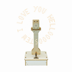 ชุดอุปกรณ์อิเล็กทรอนิกส์ DIY จอแสดงผล LED หมุนได้แบบ POV ทำจากไม้ รุ่น OKYN-G5792 สำหรับการเรียนรู้ - Product Image 2