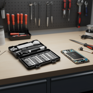 Juego de destornilladores de precisión de 40-60 piezas con puntas intercambiables para reparación de teléfonos y computadoras - Product Image 2