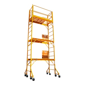18 Fuß verstellbare Plattform mobiles Gerüst-Turm Stahl mehrzweck-Baker-Stil <span class=keywords><strong>Rolling</strong></span> Gerüst-Turm - Product Image 1