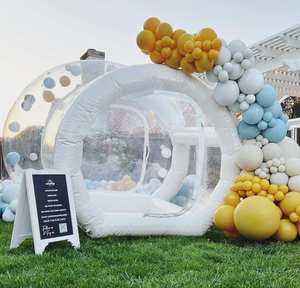 Bonne qualité <span class=keywords><strong>Sisme</strong></span> balon ev extérieur ballon bulle maison tente dôme Transparent gonflable bulle maison pour la fête - Product Image 5