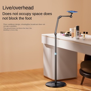 P76l Hợp kim nhôm iPad tầng có thể điều chỉnh chiều cao điện thoại di động máy tính bảng lười biếng đứng cạnh giường ngủ sống cantilever gấp - Product Image 5