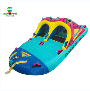 איירפוני 6 אנשים סירת סופגניות מתנפחת מים ניתנת לגרירה סירת סקי סקי סילון כיף מים - Product Image 2