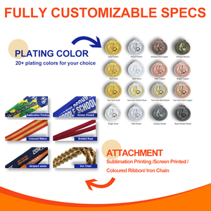 Medallas de Maratón Completas Personalizadas con Diseño de Botella de Soju Coreano, de Aleación de Zinc, Metal Chapado en Oro, Logotipo Esmaltado, <span class=keywords><strong>para</strong></span> Eventos de Carrera - Product Image 4