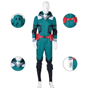 Japanese Anime TV Jumpsuit Halloween Birthday Cosplay Performance Sets My Hero Academia Costume for Adults