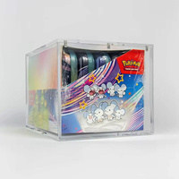 Vente en gros Vitrine en acrylique transparent pour Pokemoned Mini Tin 8/10 Étain TCG Protecteur en acrylique Mini Boîte de présentation