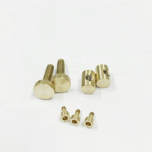 맞춤형 선반 가공 황동 구리 부품 여성 남성 스크류 너트 cnc 황동 가공 부품 - Product Image 5