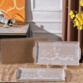 Wholesale American <b>Square</b> Ceramic <b>Plate</b> <b>Set</b> of 2 Pieces with Flower Pattern-Non-Toxic Wedding Dinnerware Gift - Product Image 3