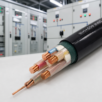Câble d'alimentation ignifuge CU/XLPE/PVC 0,6/1 kV pour la station énergétique régionale, le réseau de refroidissement, de chauffage et d'alimentation électrique