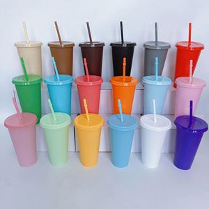 Vaso de Plástico de Lujo con Logotipo Personalizado, Reutilizable, Ecológico, con Brillo, Tapa y Pajita, Cambia de Color, para Café y Bebidas Frías, 16 oz - Product Image 3