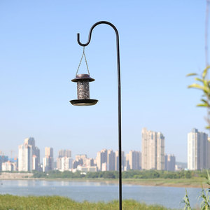 เสาที่ป้อนนกสำหรับให้อาหารนกที่ปลูกต้นไม้กลางแจ้งเสาให้อาหารนกตะขอเลี้ยงแกะเหล็กยืดได้ - Product Image 4